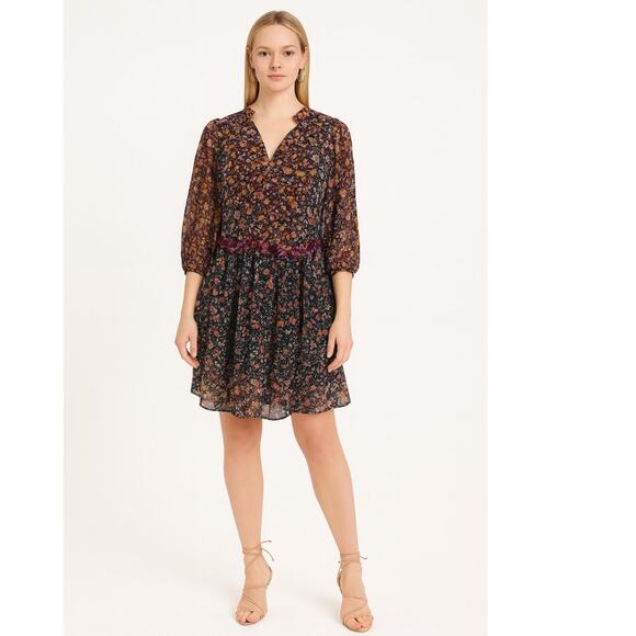 Anthropologie Helene Tunic Dress Small Red NWT - Picture 1 of 10